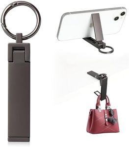 BULFULL Purse Hook for Table Desk Folding Handbag Holder Mobile Phone Stand Holder for Women Men (New Upgrade-Black)