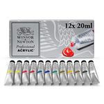 Winsor and Newton 2390402 Artists Acrylic Paint Starter (12 x 20 ml)