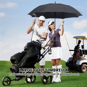 ZOMAKE 62" Golf Umbrella – Large Windproof, Black