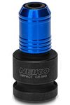 Neiko 30275A Impact Wrench Adapter for Ratchet-Wrench Drivers, 1/2-Inch-Drive Female to 1/4-Inch Hex Converter, Quick-Change Chuck, CrMo Steel