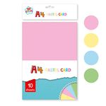 Pastel A4 Cardstock - 297mm x 210mm - Assorted Pastel Colours - 10 Sheets/Pack