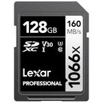 Lexar Professional 1066x 128GB SDXC UHS-I Card Silver Series, Up to 160MB/s Read, for DSLR and Mirrorless Cameras (LSD1066128G-BNNNU)