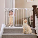 Mom's Choice-GROWNSY Baby Gate for Stairs, 29"-43" Pressure Mounted Pet Gate for Doorways-Auto Close Dog Gate for The House-Easy Installation & Walk Thru Wide Safety Gate