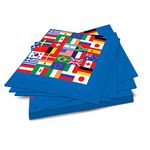 Beistle S58122AZ3 International Flag Luncheon Napkins 48 Piece, Paper, Multicolor