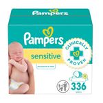 Pampers Baby Wipes Sensitive Perfume Free 4X Pop-Top Packs, 336 count (Pack of 1)