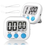 ZILLEEN Classroom Timer for Kids Teachers 2 Pack Digital Tmers, White