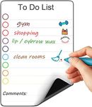 Magnetic to Do List for Fridge - 5.5x8 inch Small Dry Erase Daily to - Do List for Refrigerator - Magnet to Do List White Board - Lined Small Magnetic Daily Planner