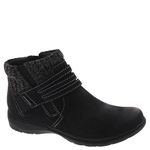 Clarks Collection Women's Carleigh Lane Ankle Boot, Black Nubuck, 11 Wide US