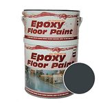 Epoxy Resin Floor Paint by Ask Coatings. for Garage, Industrial and Domestic (5L) (Mid Grey)