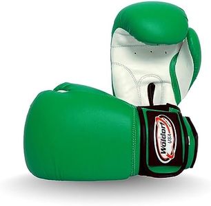 WOLDORF USA Boxing Gloves Kickboxing Muay Thai Punching Bag Vinyl Green - Durable Multi Layered Foam Padded Offers Unbeatable price Adult size 14oz