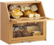 GHWIE Bamboo Bread Box with Cutting