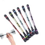 HREDZEO Spinning Rotating Pen,6 Pcs Spinning Pen Rolling Finger Rotating Pen Writing Rotating Pen with Refill for Student Entertainment Pressure Relief Adaptable
