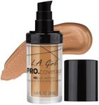 L.A. Girl Pro Coverage Liquid Foundation, Nude Beige, 0.95 Fl Oz