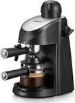 Yabano Espresso Machine, 3.5Bar Espresso Coffee Maker, Espresso and Cappuccino Machine with Milk Frother, Espresso Maker with Steamer (Black)