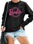 RFBIQI Come On Let's Go Party Sweatshirt Women Trendy Girls Shirt Cute Bachelorette Pullover Fall Casual Holiday Tops, Black, Large