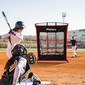 Baseball 9 Hole Pitching Net,Pitching Net, Baseball Pitching Target,Pitching Net with Strike Zone, Baseball 9 Hole Pitching Net,9 Hole Pitching Net for Hitting and Pitching with Strike Zone