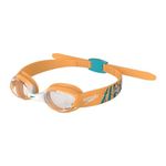 Speedo Infant Illusion Swimming Goggles | Secure Fit | Anti-Fog | Anti-Leak, Aanadi Orange/Aquarium, One Size