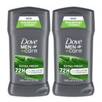 Dove Care Antiperspirant Deodorant Stick for Men, Extra Fresh 2.7 oz, Twin Pack by Dove