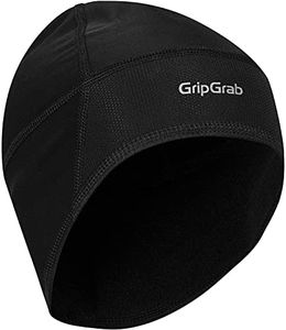 GripGrab Windproof Lightweight Thermal Under Helmet Cycling Running Skull cap Thin Winter Bicycle Hat Headwear, Copricapo da Ciclismo Unisex-Adult, Nero, L