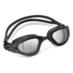 Jmbabe Swimming Goggles, Anti Fog No Leakage Clear Vision UV Protection Anti Slip Swim Goggles with Protection Case and Soft Silicone Nose Bridge for Adult Men Women Youth