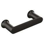 Moen BH3808BL Genta Modern Double Post Wall Mount Pivoting Toilet Paper Holder, Matte Black