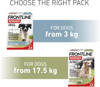 Frontline XL Dog Wormer Tablets – 2-Count Deworming Treatment