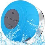 Annlend Waterproof Bluetooth Shower Speaker Portable Wireless Water-Resistant Speaker Suction Cup,Built-in Mic Gifts for Kids Speakerphone for iPhone Phone Tablet Bathroom Kitchen - Blue