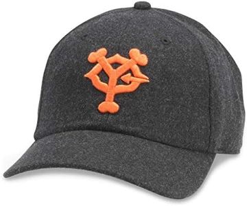 American Needle Archive Legend Nippon Professional Baseball League Team Adjustable Bucklestrap Dad Hat, Yomiuri Giants (Black), One Size