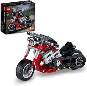 LEGO Technic Motorcycle 42132 Building Kit; 2-in-1 Toy for Kids Aged 7+