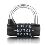 Padlock,combination padlock,5 dial padlock,5 letter lock,5 code padlock,gym locker lock,for indoor, outdoor,locker room,locker room, gameprop,warehouse,school,dormitory,hostel,bicycle,gate,fence,black