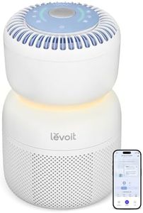 LEVOIT Air Purifier with 5 Air Monitor, White Noise and Blue-Light-Free Night Light for Bedroom Home Baby, HEPA Filter Removes Ultrafine Particles, Smart WiFi, Sprout