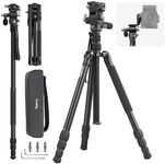 SmallRig FreeBlazer 73" Video Tripod for Vertical/Horizontal Shooting, Monopod Conversion, Rotatable QR Plate, for Camcorder, Mirrorless, DSLR, with Carry Bag, Load up to 11 lbs/5 kg - 4307