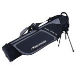 Benross Pro Lite 1.0 Golf Stand Bag with Divider System & Multiple Storage Pockets – Lightweight Golf Carry Bag with Dual Strap, Stable Stand Legs – Golf Range Bag for Men & Women (Black)
