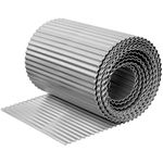 KOL 20FT Corrugated Galvanized Steel 10" Height Garden Edging - Bendable Sturdy Landscape Lawn Edging - Flexible Metal Long Strips of Garden Border for Raised Flower Bed Tree Surrounds Yard Pathway