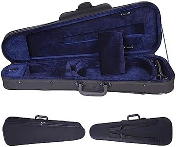 Aileen CSV102 Basic Professional Triangular Lightweight Suspension Carry Violin Hard Case - 4/4 Full Size Black