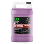 3D LVP Interior Cleaner - Removes Dirt, Grime, Grease, Oil & Stains from Leather, Vinyl & Plastic - Great for Seats, Steering Wheels, Door Panels, Dashboards - Car, Office, Home Use - 1 Gallon
