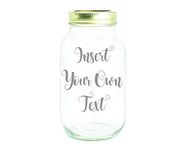 Personalise your Own Money Saving Jar (1 Litre) - Custom Travel Fund Piggy Bank