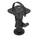 Fish Finder Mount Base, Universal 360° Rotation Ball Mount Fish Finder Bracket Holder, Round Base Mounting Plate, for Garmin GPSMAP HDS Boat Canoe Kayak