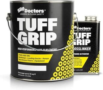 Tuff Grip Extreme Non-Skid Paint for Ramps, Floors, Decks & Stairs – Textured Anti-Slip Grip Coating for Slip Resistant Traction (Light Gray)