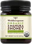 Wedderspoon Raw Organic Manuka Honey KFactor 16+, 8.8 Oz, Unpasteurized, Genuine New Zealand Honey, Multi-Functional, Non-GMO Superfood, Kfactor, Traceable from Our Hives to Your Home