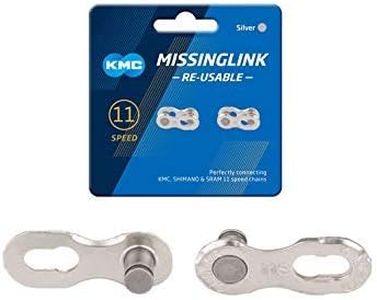 KMC Missing Link 7,8,9,10,11,12 Speed Silver/Gold (New Blue Packing) (11-speed, 5.65mm, re-usable, SILVER)
