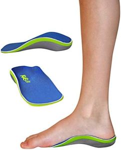 KidSole 3/4 Reinforced High Arch Support Children's Orthotic Insole. Slim Profile & Strong Support with Memory Foam Soft Top. KidSole Arch Alien (US Kids Size 4-7.5)