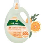 Biokleen Laundry Liquid, Citrus Essence, 150 Ounces
