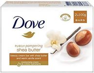 Dove Dove Beauty Soap Bar Shea Butter Vanilla washes away bacteria, 100 grams, Pack of 2