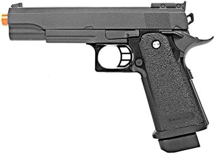 BBTac Airsoft Pistol 1911 G6 Airsoft Gun Spring Powered 300 FPS, Metal Alloy Construction