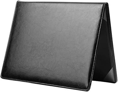 Diploma Cover 8.5 x 11 Certificate Holders for Letter-Sized Award Padded Menu Cover - Black Leather