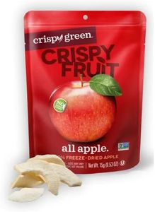 Crispy Green Natural Freeze-Dried Fruit, Apple Single-Serve, No Sugar Added, 0.53 Ounce (Pack of 12)