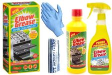 Elbow Grease Oven Cleaner for Domestic Ovens and BBQ - 500 ML Bottle - Bags and Gloves Included - Complete Oven cleaning kit with Elbow Grease All Purpose Degreaser 500 ml