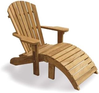 Jati Teak Adirondack Bear Chair with Detachable Legrest - Grade-A | Delivered Ready Assembled