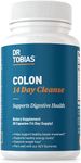 Dr Tobias Colon 14 Day Cleanse, Advanced Gut Cleanse Detox for Women & Men with Cascara Sagrada, Psyllium Husk & Senna Leaf, Non-GMO Colon Cleanse, 28 Capsules